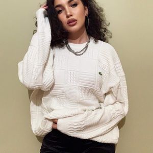 Vintage 70s Lacoste preppy sweater